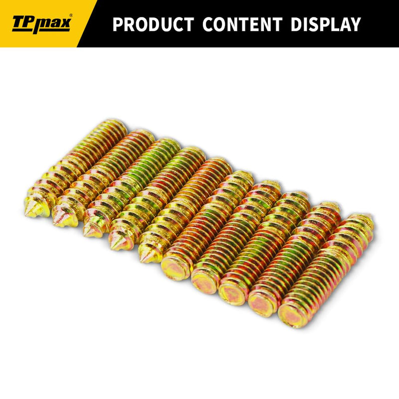 [Australia - AusPower] - 10 Pack 5/16-18 x 1-1/2 Inch Hanger Bolts Double Headed Bolts Self-Tapping Screw Hanger Bolts for Furniture (5/16-18" x 1-1/2") 5/16-18" x 1-1/2" 