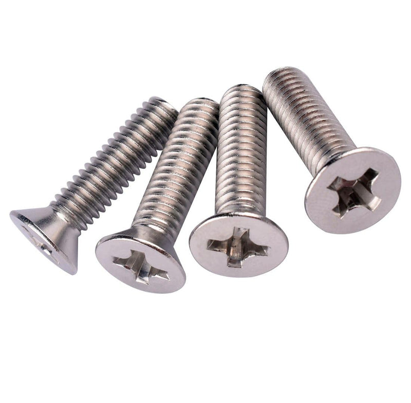 [Australia - AusPower] - #10-32 x 3/8" Phillips Flat Head Machine Screws, Stainless Steel 304 (18-8), UNF Thread, Countersunk Head Machine Screws, 40Pcs #10-32 x 3/8" (40Pcs) 