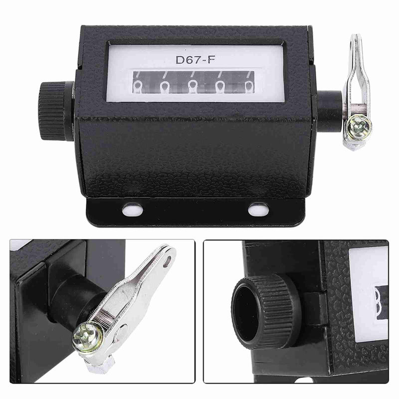 5-Digit Mechanical Counter Manual Manual Pull Counter Resettable 0-99999 for Baling Press Textile Industry and Mechanical Engineering