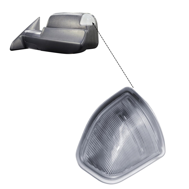 Replacement Driver Left Side Door Towing Mirror Turn Signal Light Lamp Indicator for RAM 1500 2500 3500 from 2019 to 2023 3Pins Driver (LH) Side