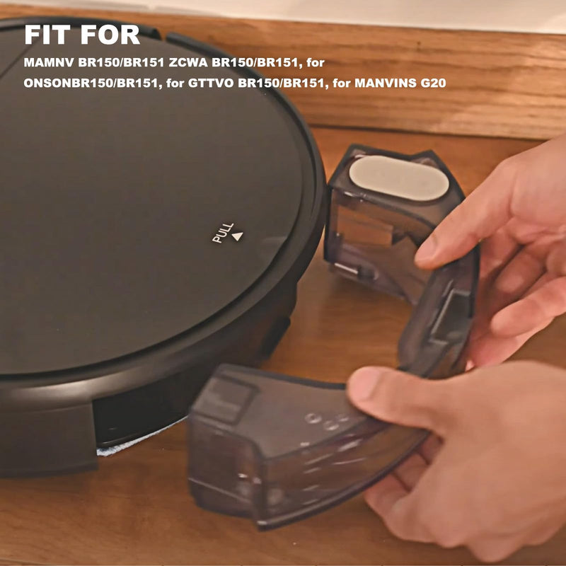 [Australia - AusPower] - Robot Vacuum Replacement Parts Fit for MAMNV BR150/BR151, for ZCWA BR150/BR151, for ONSON BR150/BR151, for GTTVO BR150/BR151, for MANVINS G20 (1PC- Watertank) 1pc- Watertank 