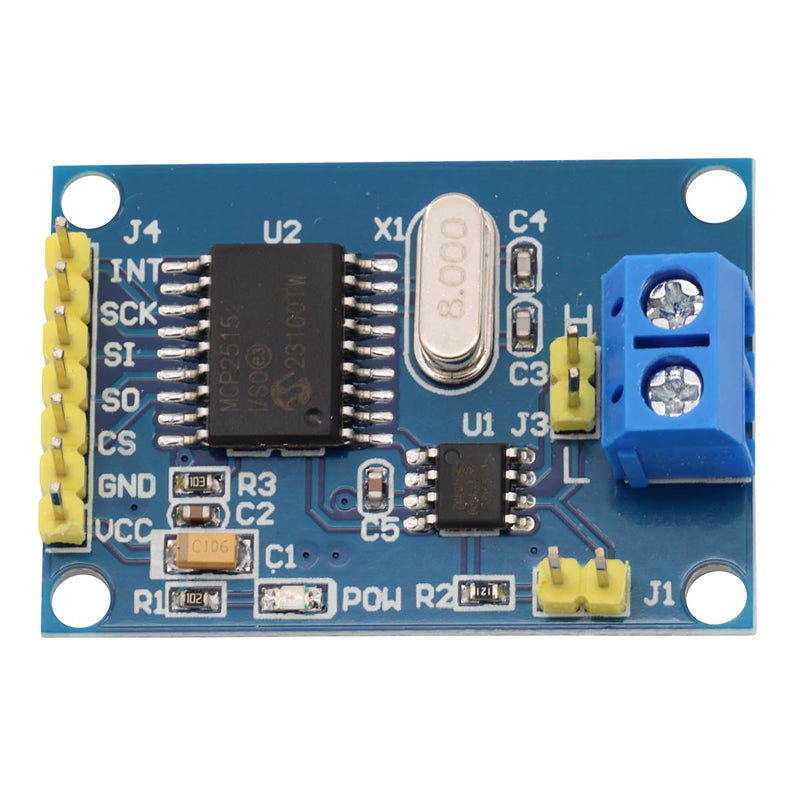 [Australia - AusPower] - Heevhas MCP2515 CAN Bus Module DC 5V TJA1050 Receiver Module SPI Controller Interface Card Behavior Module (Pack of 3) 