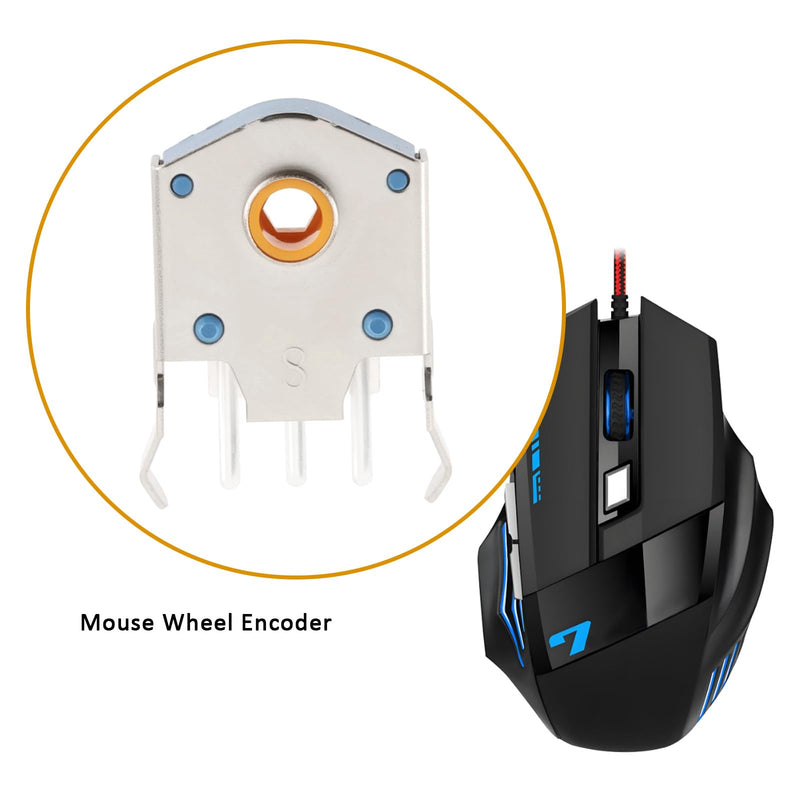 [Australia - AusPower] - ECSiNG 4PCS 8mm Mouse Wheel Encoder Compatible with TTC Core Diameter 1.74mm Positioning Torque 20-40gf·cm Mouse Scrolling Sensor 
