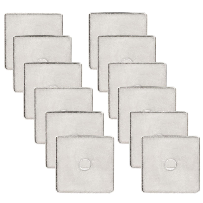 [Australia - AusPower] - 10pcs M3 Square Bearing Plate Washer, 304 Stainless Steel Flat Pad Spacer Gasket Hardware Fastener, Heavy Duty Square Washers Plate, 0.14"(ID) x0.79"x0.79"x0.04" M3-0.14"(ID)x0.79"x0.79"x0.04" 
