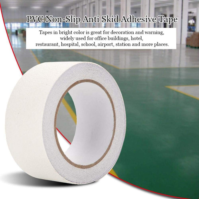 Anti Slip Tape, 5M x 5cm PVC Transparent Stair Tread Safety Grip Tape with Strong Adhesive for Wet Floor, Bathroom, Kitchen, and Swimming Pool