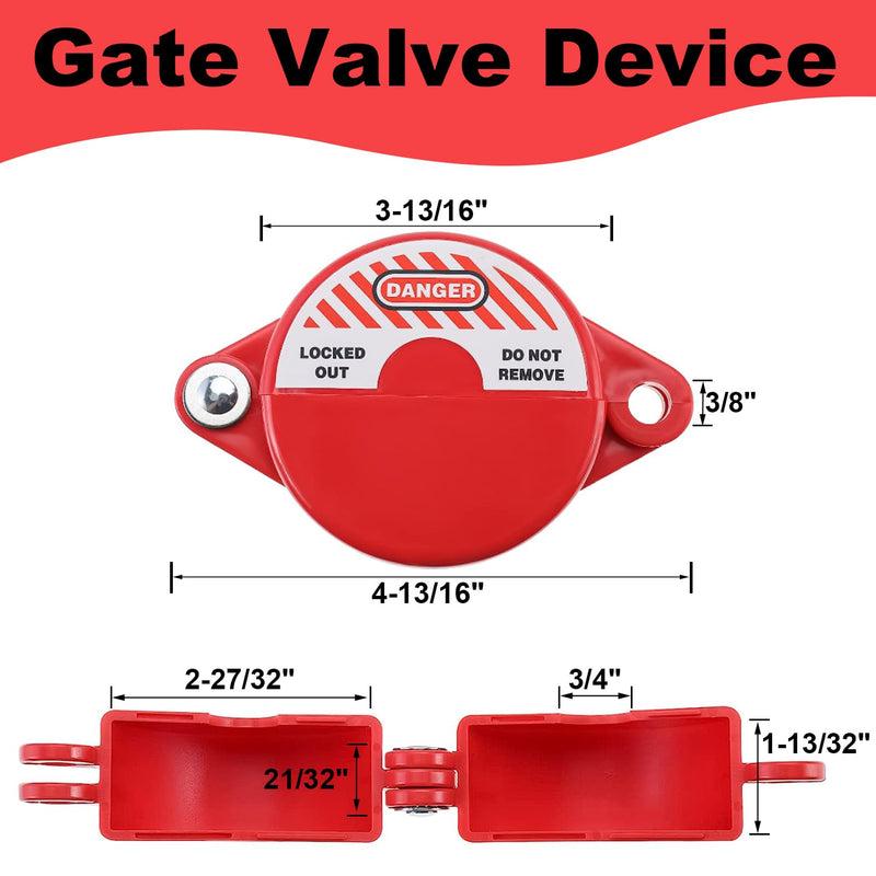 smseace 2Pack Gate Valve Lockout Device with Coded Lock Suited for 1to2-1/2 gate Valve Handles Gate Valve Lockout Water Spigot Lock for Outdoor Faucet Water Spigot Faucet Devices 2