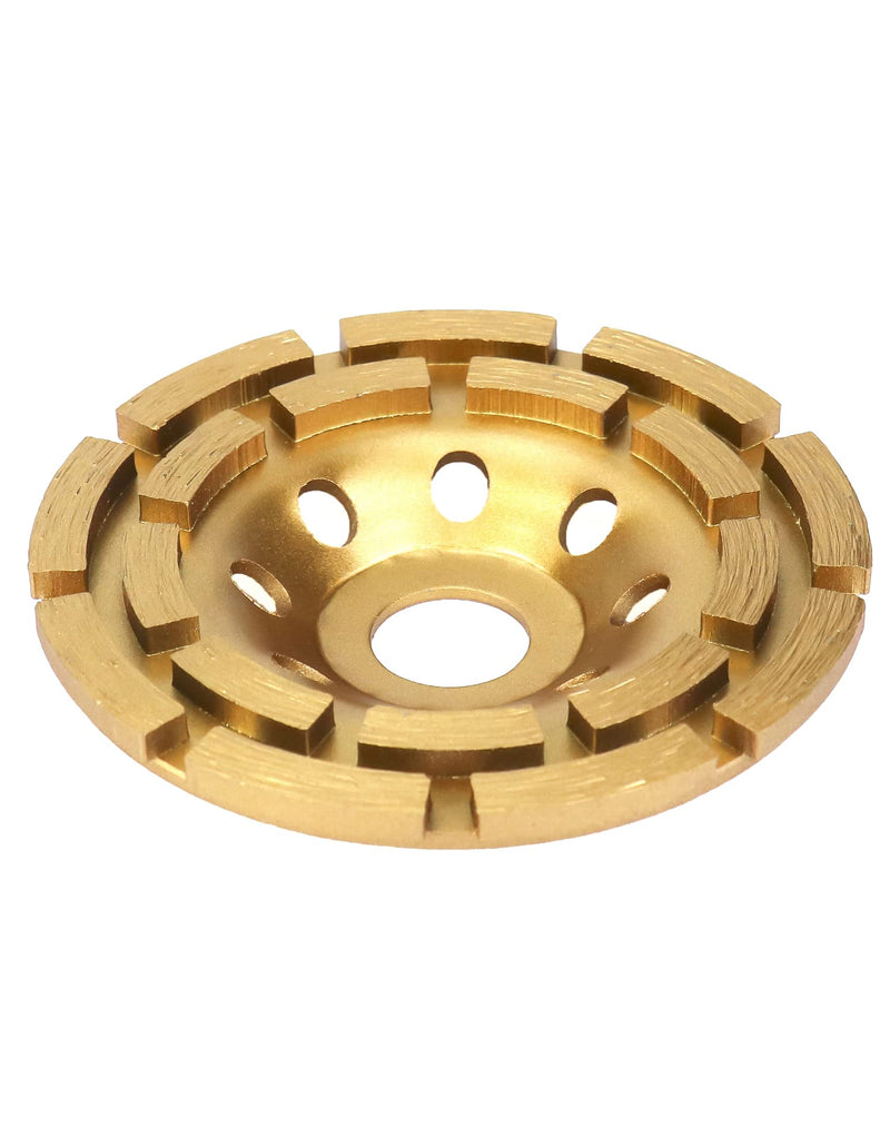 [Australia - AusPower] - QWORK® Cup Wheel 115 mm x 22.2 mm for Concrete, Plaster, Granite, Resin, Tile Adhesive, Natural Stone etc 115mm x 22.2mm 