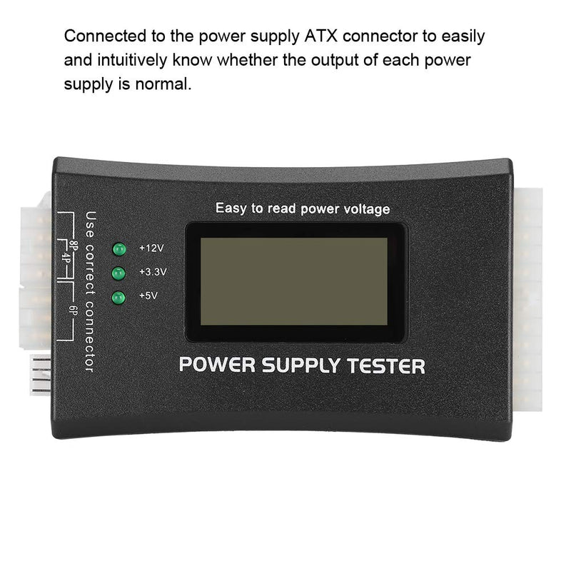 [Australia - AusPower] - Computer PC Power Supply Tester, ATX BTX ITX TFX Power Supply Tester with LCD Screen Display, Computer Host Inspection and Maintenance Tester Tool 