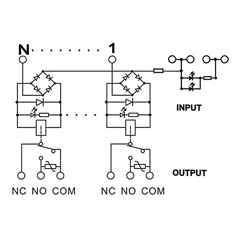 [Australia - AusPower] - Relay Board, 16 Channel 1 SPDT DIN Rail Mount 24V DC/AC Relay, Interface Board 