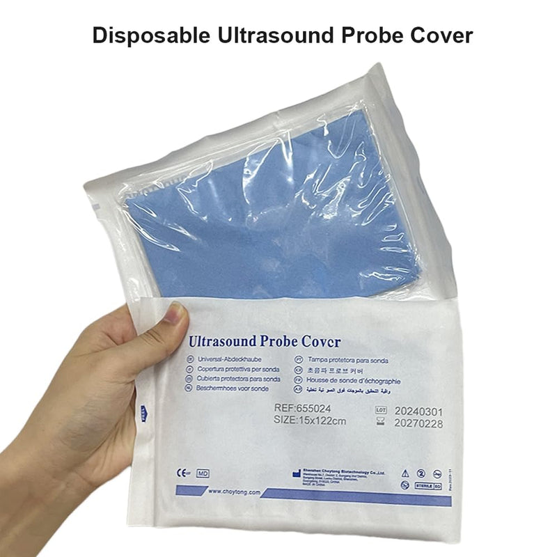 [Australia - AusPower] - Ultrasound Probe Cover - Latex-Free Sterile Disposable Clear, 6 in x 48 in, Individual Packaging (10 Pcs/Package) 10 