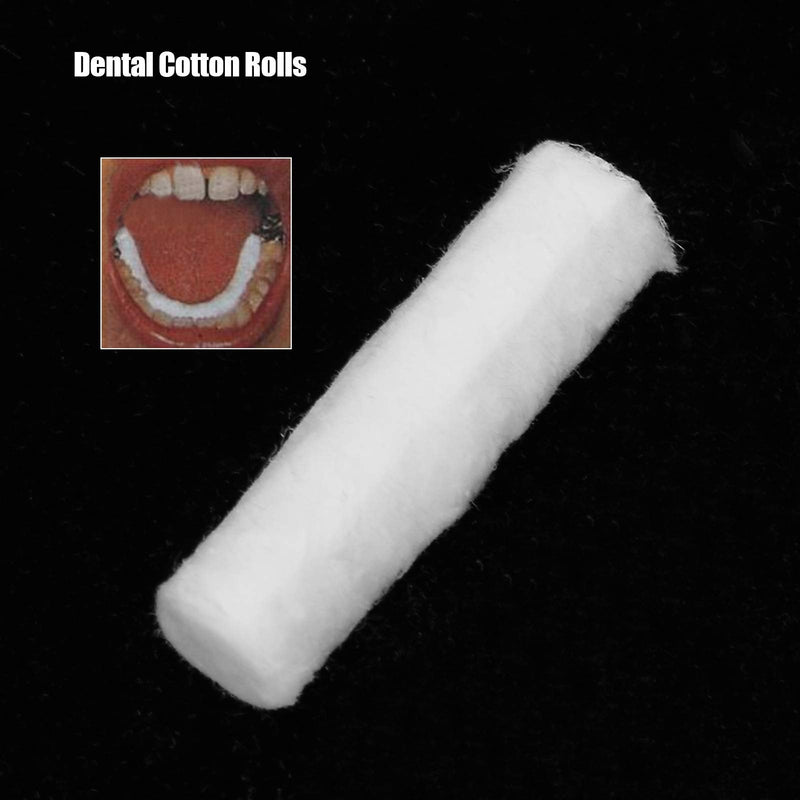[Australia - AusPower] - 100 x Gauze Rolls, Cotton Pads for Dentists, Rolled Cotton Balls, Natural Cotton Rolls, Highly Absorbent Cotton for Mouth and Nose 