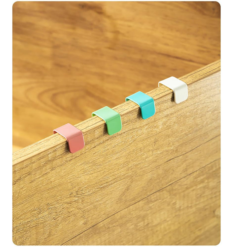 [Australia - AusPower] - Over The Cabinet Door Hooks Door Hanger 4Pack Single Hook (White) White 
