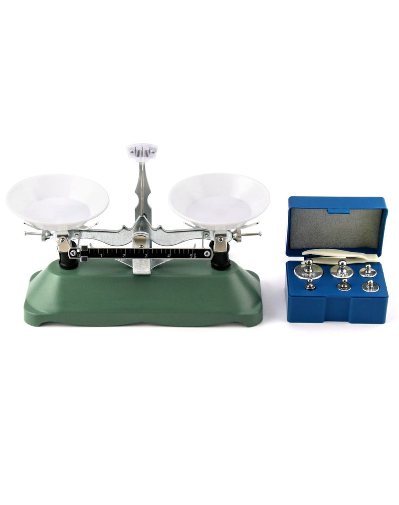 [Australia - AusPower] - QWORK Balance Scale, 200g / 0.2g, Mini Laboratory Triple Beam Balance Beam Scale for Teaching Tool (Pack of 2) 200g / 0.2g (Pack of 2) 