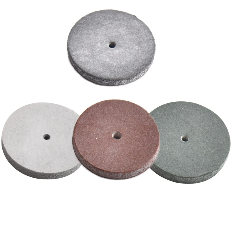 [Australia - AusPower] - SaferCCTV 40Pcs Silicone Rubber Polishing Wheels, Polishing Wheels Kit with 12Pcs Mandrel Shank for Jewelry, Dental Lab, Rotary Tool, 4 Colors 