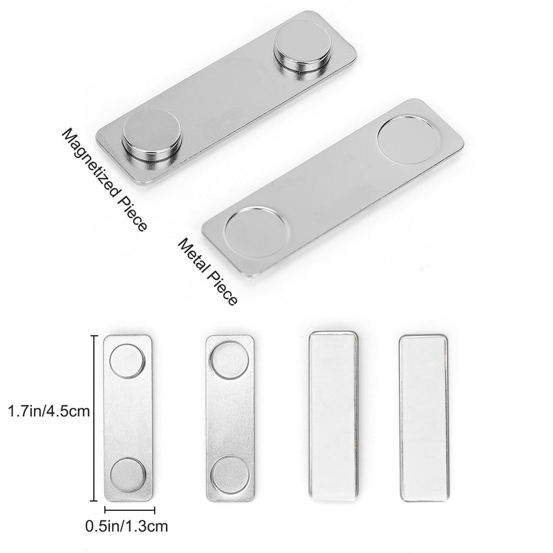 Magnetic Picture Hanger for Wall, Magnetic Picture Frame Poster Hanging System, Strong Wall Magnets Anti-Slip Design 1.7x0.5 inch (24 Pack) 24 Pack