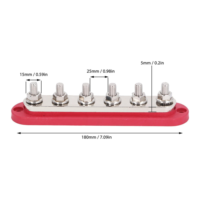 2pcs Terminal Busbar 300A 12-48V Busbar 300A 12-48V Power Distribution Blocks
