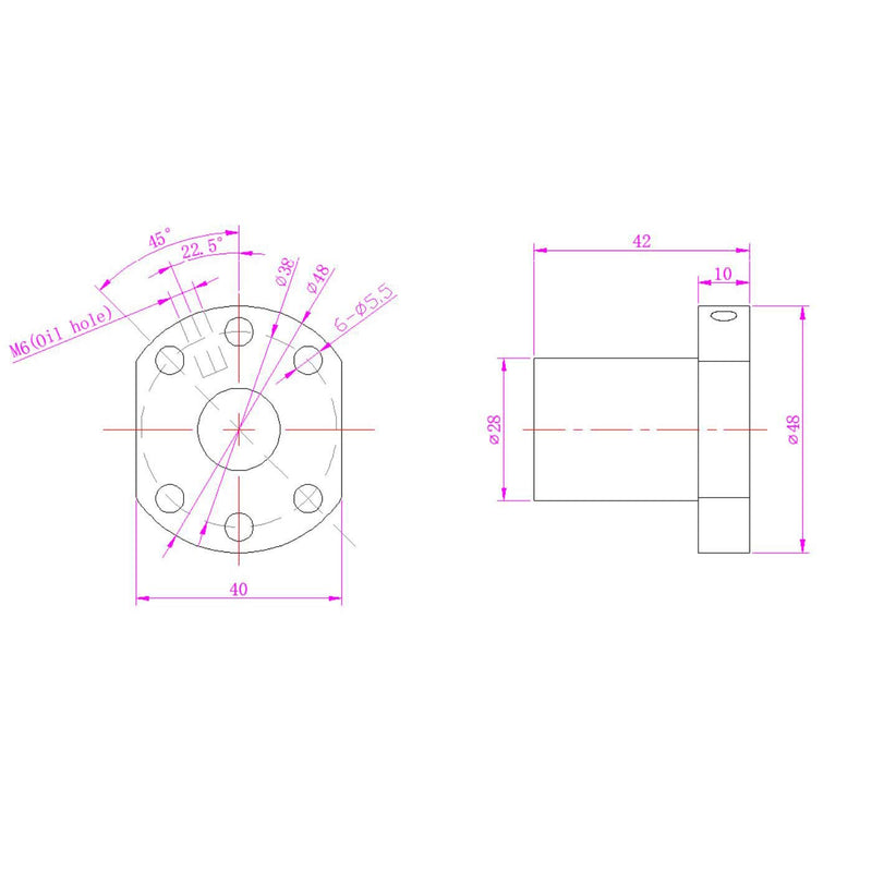 [Australia - AusPower] - Ball Screw SFU1605 （Diameter 16mm Pitch 5mm）Length 150mm with Metal Ball Screw Nut for CNC Machine Parts(150mm) 