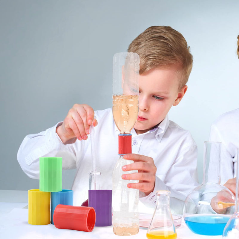[Australia - AusPower] - Tornado Bottle Connectors Cyclone, Plastic Tornado Connector Vortex Bottle Connectors for Students Scientific Experiment and Test (5 Pcs) 
