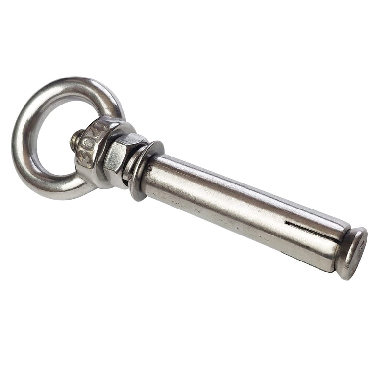 [Australia - AusPower] - Expansion Bolts Anchor Bolt 5 Pack M8*80mm 304 Stainless Steel Expansion Screws Bolts Eyes Ring Fastener Wall Concrete M8*80 
