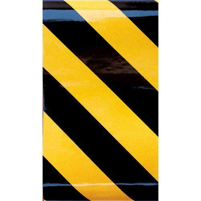 Hillman Reflective Tape, Yellow and Black 2" x 24"