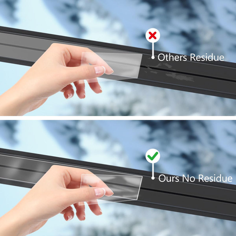 Transparent Window Weather Sealing Tape 3” x 33FT Airtight Insulation Tape That Blocks Drafts Residue-Free 20-Mil Thick Heavy Duty Window Seal Blocks Drafts