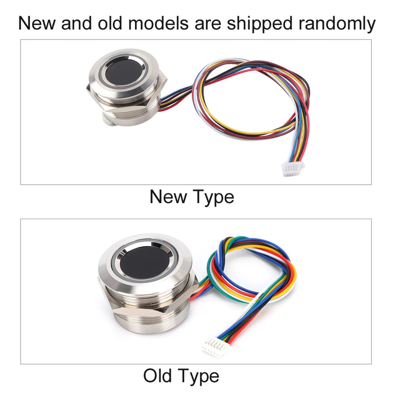 [Australia - AusPower] - Fingerprint Identification Module, R503 Circular Capacitive Fingerprint Identification Module with 2-Color Ring Indicator Light for Access Control/Help Desk/Security Box 