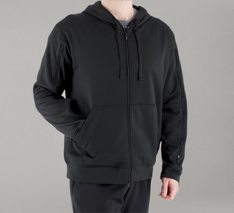 RENOVA MEDICAL WEAR Dialysis Access Sweatshirt - Men's - Women's - Unisex Sizing X-Large Black