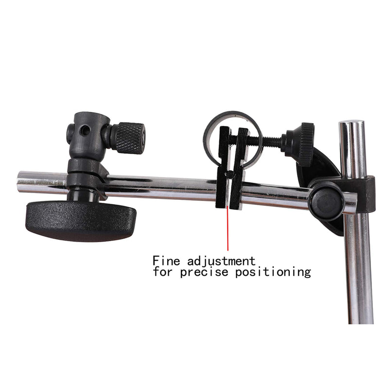 Qnkaa Dial Indicator with Magnetic Base Holder Fine Adjustable Long Arm 0-1" Magnetic Dial Indicator Professional Dial Gauge 0.001"