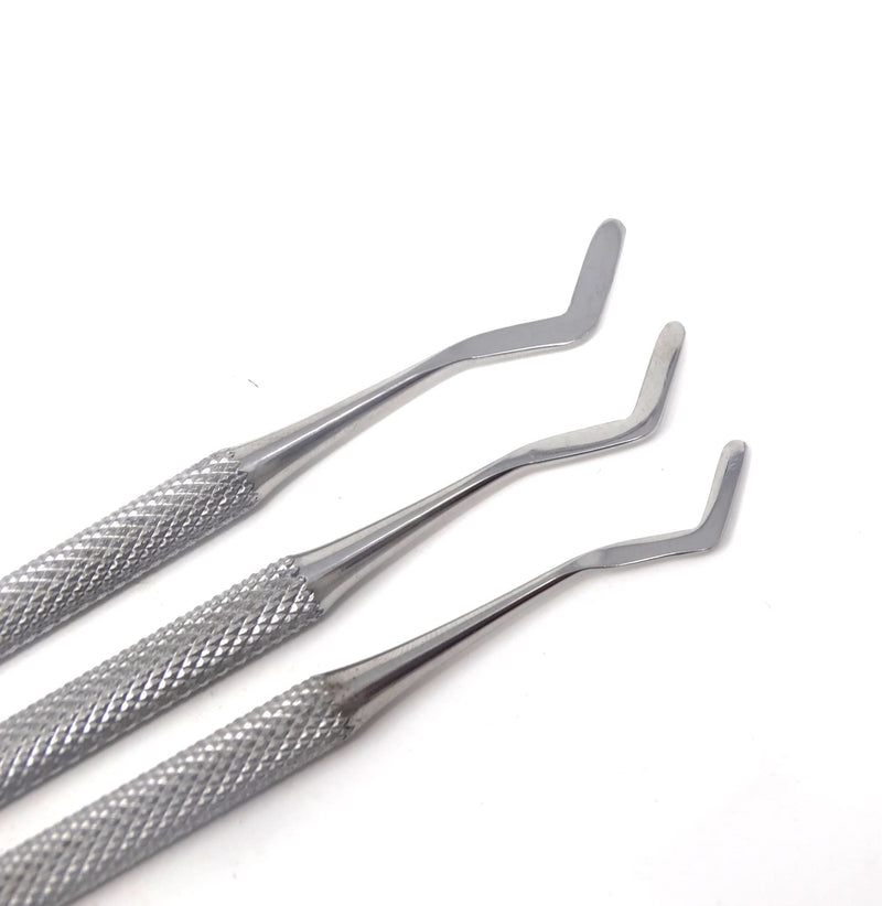 [Australia - AusPower] - Set of 3 pcs Dental Heidmann Spatula Composite Plastic Filling Restorative Scalers Kit Instruments with Ergonomic Non Slip Handle 