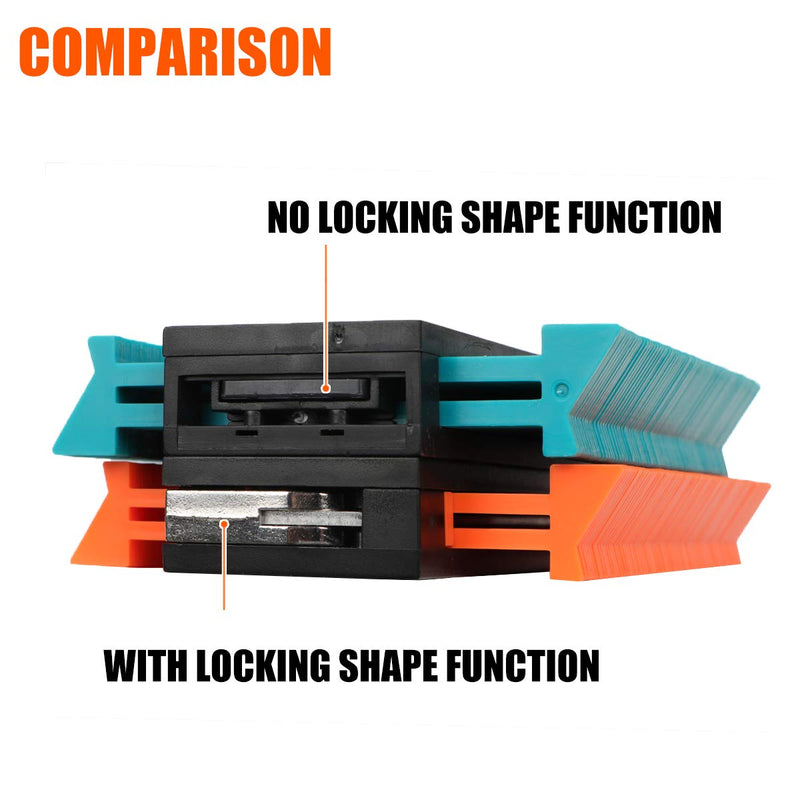 [Australia - AusPower] - Saker Multi-Function Foldable Level-Saker Contour Gauge (5 Inch Lock) Profile Tool 