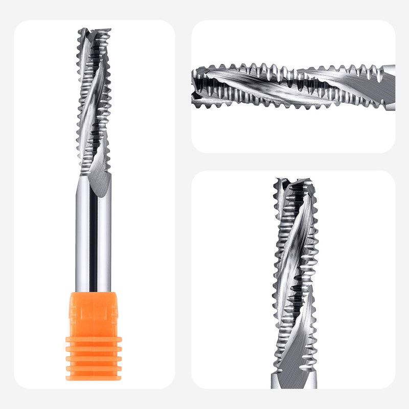 [Australia - AusPower] - SpeTool Milling Cutter 3 Flutes Roughing Cutter 8 mm Shank Diameter Solid Carbide CNC Machine Cutter 