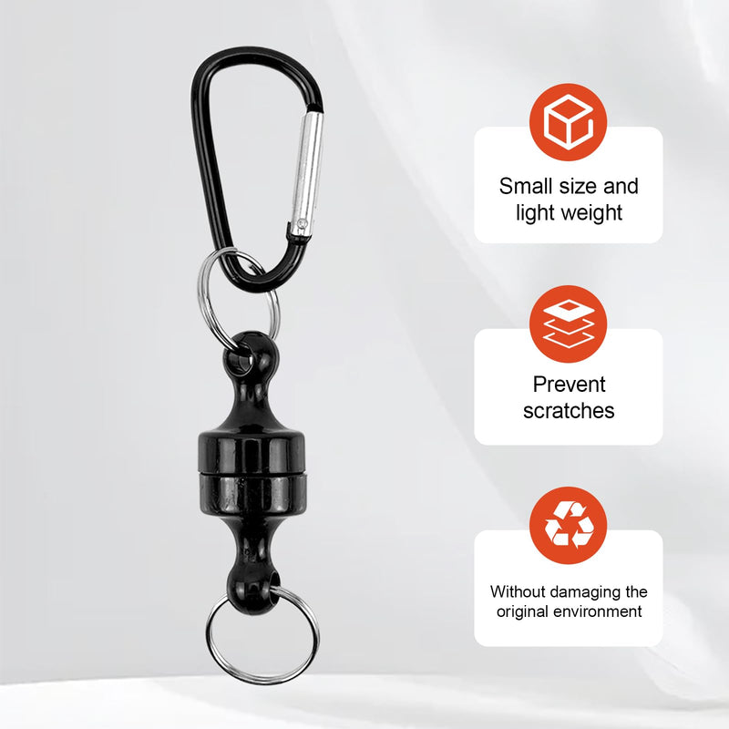 CNQLIS Magnetic Hooks Heavy Duty, Strong Neodymium Magnet Hooks for Camping, Car, Kitchen, Garage, Workshop, Grill & Boat, Multipurpose Hanging Hooks with Clip(4 Pack) 4