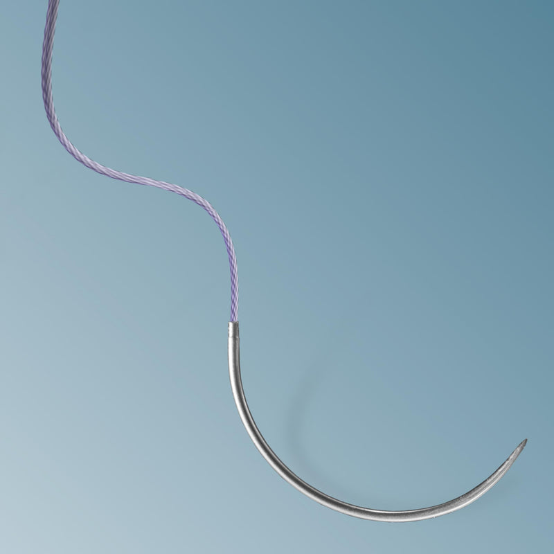 [Australia - AusPower] - Polyglactin 910 Veterinary Suture 4-0, 3/8 Round 24mm Reverse Cutting Needle (Comparable to Vicryl), 35" 