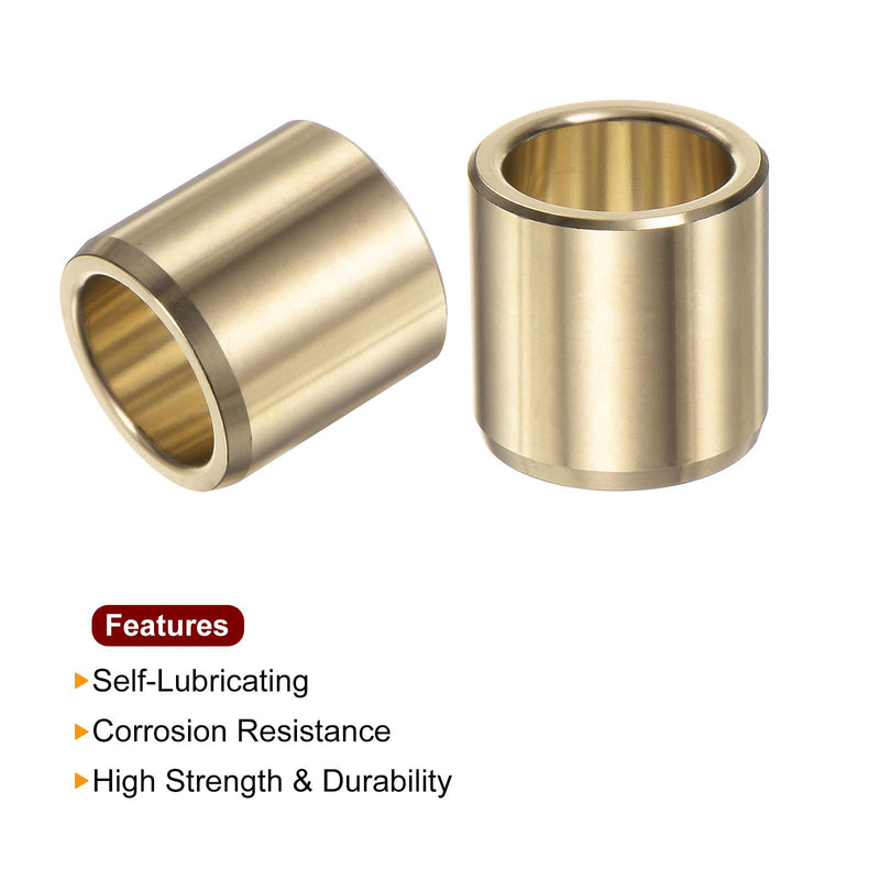[Australia - AusPower] - 2pcs Sleeve Bearings 3/4" Bore 1" OD 1" Length Wrapped Oilless Bushings Brass Alloy for Transmission Conveyor Systems 3/4" x 1" x 1" 