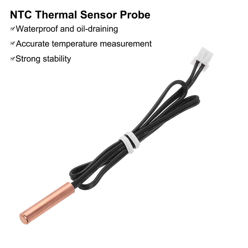 [Australia - AusPower] - uxcell 1 Pcs 10K NTC Thermal Sensor Probe,Copper Sensitive Temperature Sensor Probe 14 Inch Digital Thermometer Extension Cable Temp Sensor for Electrical Appliances 