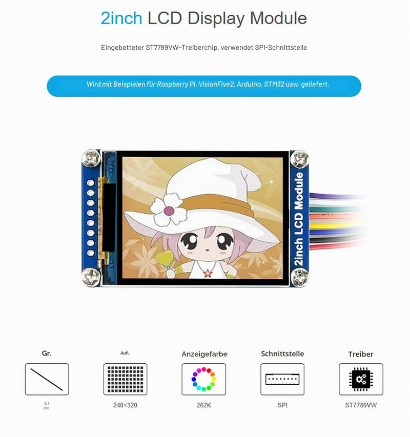1.3 inch OLED Display HAT 128 x 64 Pixels 4-Wire SPI 3-Wire SPI I2C Interface Embedded Controller Direct-pluggable for Raspberry Pi 2B/3B/Zero/Zero W with Examples