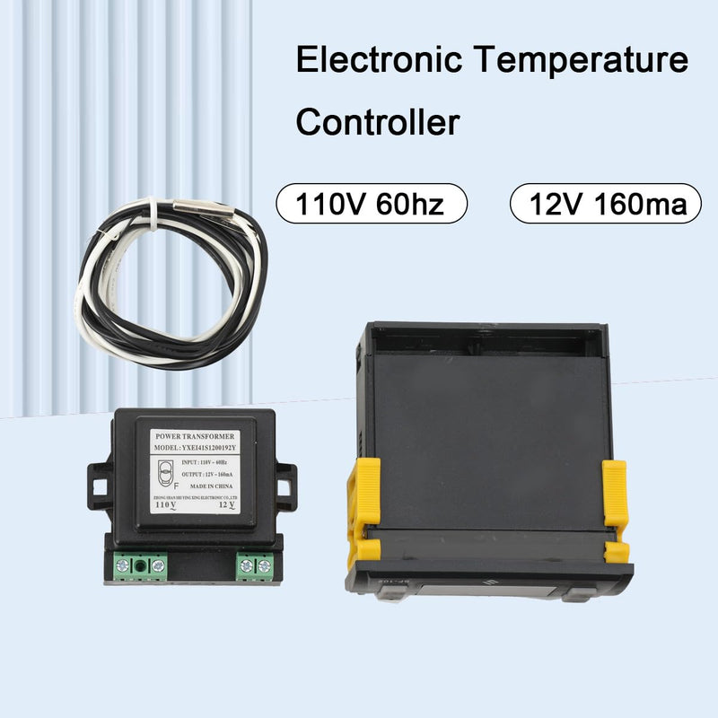 [Australia - AusPower] - Electronic Temperature Controller SF-102 Digital Display Freezer Thermostat Regulator 110V an Evaporator Fan Controller Defrost Heating Wire Controlle 