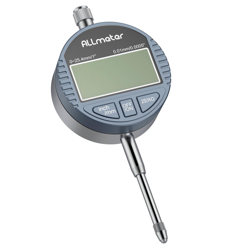 [Australia - AusPower] - Digital Dial Indicator 0.01mm/0.0005'' Digital Probe Dial Test Indicators 0-25.4mm Electronic Indicator Gauge with Large LCD Display for Industrial Laboratory 3D Printer Switchable mm/inch 