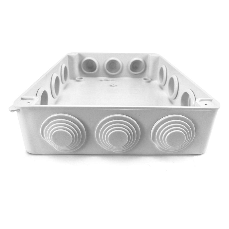 [Australia - AusPower] - QWORK® Surface-Mounted Junction Box 255 x 200 x 80 mm, Junction Box, Waterproof, Dustproof, IP65, ABS Plastic, Universal Electric Project Enclosure, White 