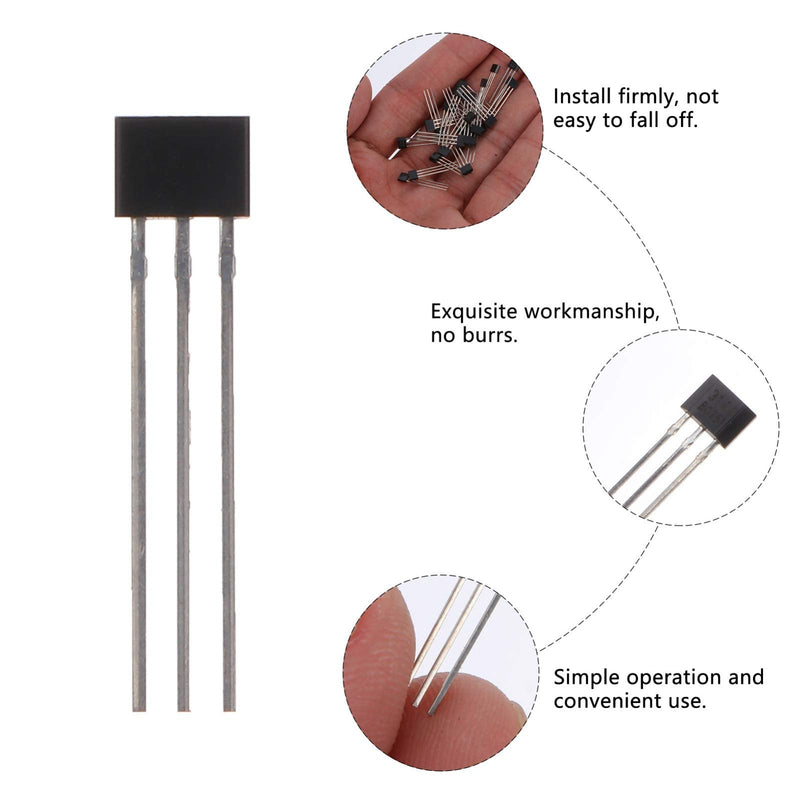 [Australia - AusPower] - 25pcs Linear Hall Effect Sensors Ratiometric Linear Hall Effect Sensors Chip Magnetic Detector 3 Terminal for Electric Vehicle Motor Repair Applications 
