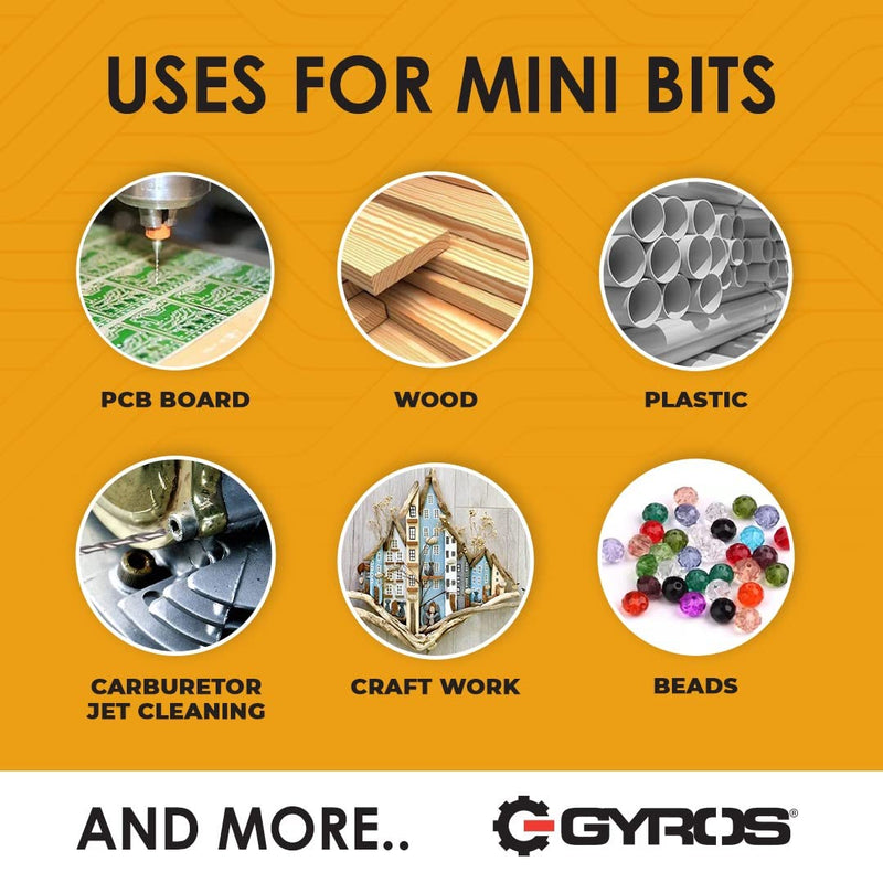 [Australia - AusPower] - GYROS 12 PCS #55 Micro Drill Bit Set – Small Drill Bits for Jewelry, Plastic, Resin, & Soft Metal – Carbon Steel Wire Gauge Mini Twist Drill Bit Set for Pin Vise Hand Drill & Rotary Tool #55 (.0520”/1.321MM) 