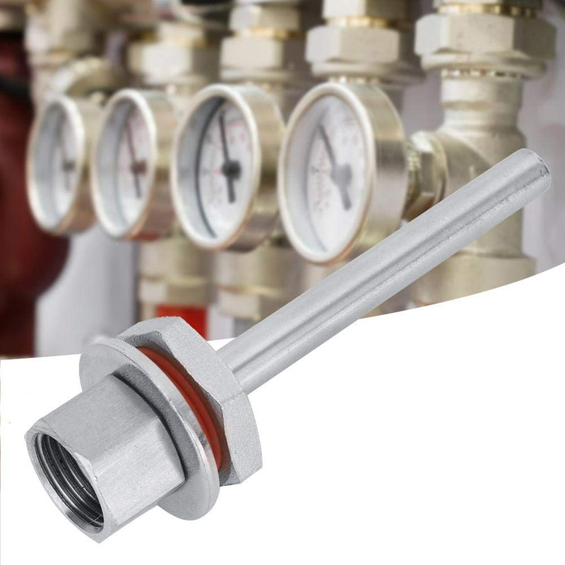 [Australia - AusPower] - Mumusuki 4 Inch Stainless Steel 1/2in Weldless Stainless Steel Thermowell Kit Homebrew Fitting Accessories 