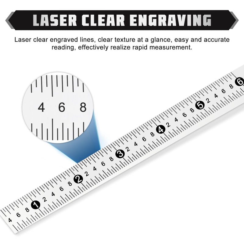 [Australia - AusPower] - YUCHENGTECH Taper Gauge Gap Gage Welding Wedge Feeler Gauge Gap Feeler Wedge Gauge Gap Hole Measure Tool 0.4-6mm 0.4-6 