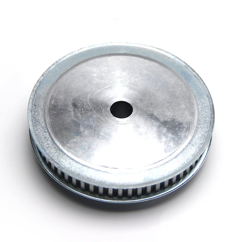 [Australia - AusPower] - Fielect Aluminium Alloy XL 60 Teeth 12mm Inner Bore Diameter Timing Belt Pulley Flange Synchronous Wheel Silver Tone for 3D Printer CNC 1Pcs XL60 12mm Inner hole 