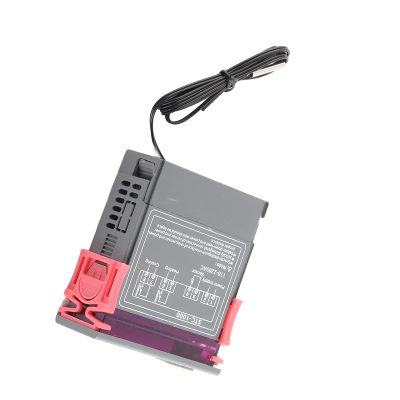 [Australia - AusPower] - All Purpose Digital Temperature Controller, Cooling and Heating Thermostat Digital Temperature Controller Thermostat Fahrenheit Thermostat with NTC Sensor for Homebrewing Brew Fermenter Fridge AC110~220V 
