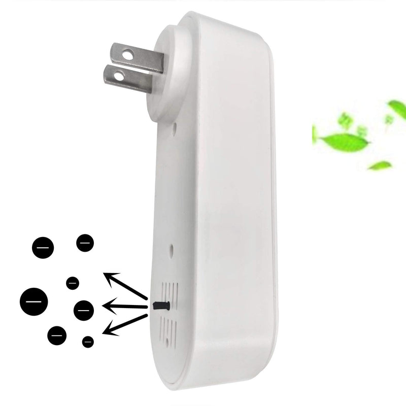 Negative Ion Plug In, Portable Negative Ion Generator for Home,Automatic Release of Anions,Easy to Use, More Suitable for Bedrooms, office, Toilets, Garages,Small Room（4 Pack) 4