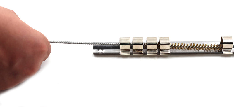 6mm/ 0.25" Diameter Brass Wire Tube Brush Cleaning Tool for Tube Bottle Pipe Welding Slag and Rust Remove Cleaner Tool , 10pcs (Pack of 2) 6mm/0.25" (Pack of 2)