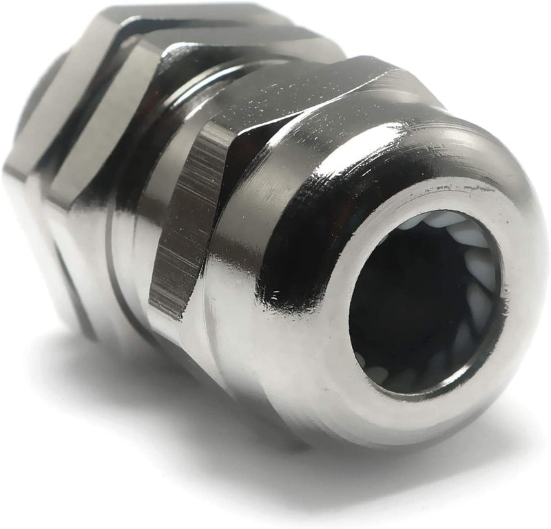 [Australia - AusPower] - 5PCS PG9 4-8mm Wire Range Metal Waterproof Connector Fastener Locknut Stuffing Cable Gland 