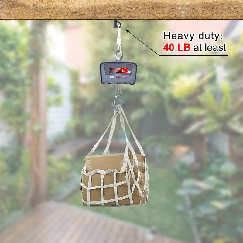 [Australia - AusPower] - SELEWARE 20 Pieces Q-Hanger, Home Christmas Lights Hanger Hooks for Easy Release Outdoor Wire and Fairy Lights, Heavy Duty 40 LB Capacity 20pcs Black 