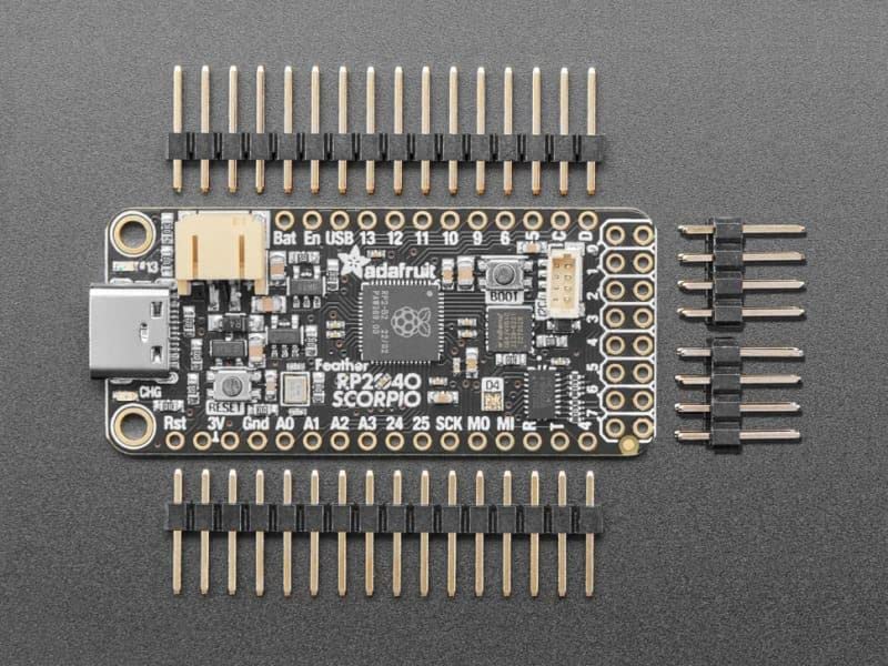Adafruit Feather RP2040 SCORPIO 8-Channel NeoPixel Driver with 264KB RAM and Infrared Connection